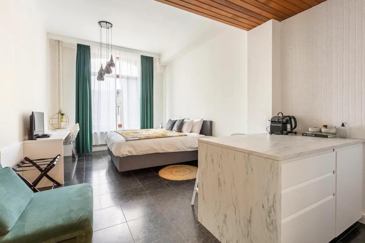 Riverview Studio In Historical Heart Of Antwerp Luaran gambar